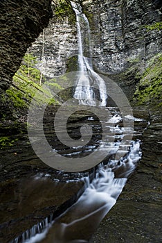 Waterfall - Lick Brook Canyon - Sweedler Park - Ithaca, New York