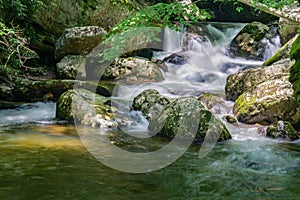 Waterfall on Little Stony Creek, Jefferson National Forest, USA