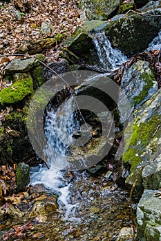 Small Waterfall in the Blue Ridge Mountains