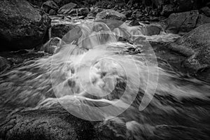 Waterfall and long exposure - Pyrenees - France