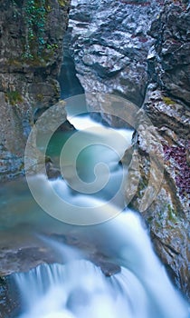 Waterfall long exposure to smooth and soften water