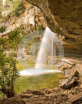 Waterfall at Los Charco s Spain photo
