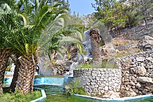 Waterfall at Loutraki Greece