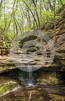 The waterfall in the Lower Dells.