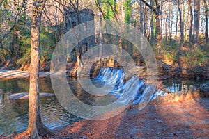 Waterfall in Lullwater Park, Atlanta, USA