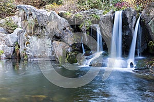 Waterfall in lushan mountain