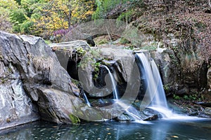 Waterfall in lushan mountain