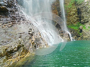Waterfall in lushan mountains