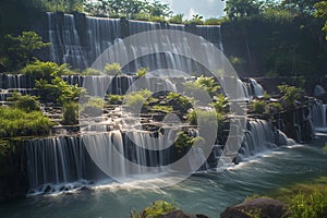 Waterfall majesty Watu Purbo captured in a mesmerizing photograph