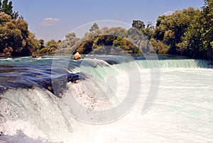 Waterfall in manavgat turkey
