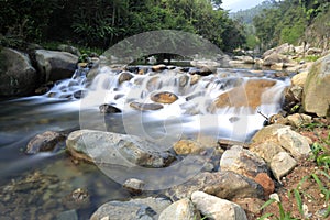 Waterfall of mandarin duck creek