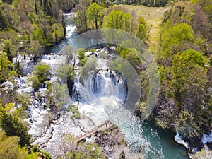 Waterfall In Martin Brod - Bosnia and Herzegovina.