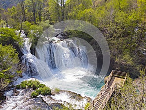 Waterfall In Martin Brod - Bosnia and Herzegovina. photo