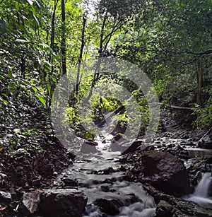 Waterfall in Mata Oscura Mariato