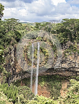 Waterfall in mauritius island