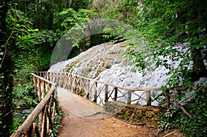 Waterfall at the Monasterio de Piedra