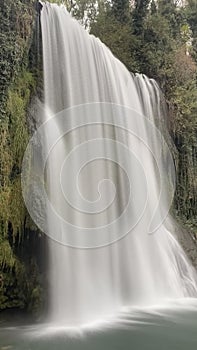 Waterfall at the Monasterio de piedra in Zaragoza, Spain