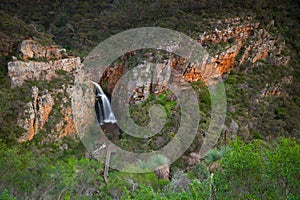 Waterfall in Morialta Conservation Park in Adelaide, Australia