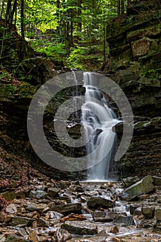 waterfall Mosornym Potoku seen in Poland