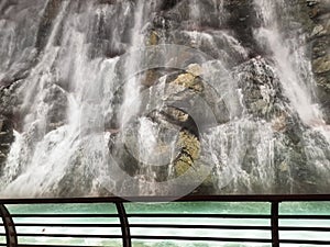 Waterfall mountain place