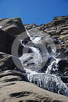 Waterfall of mountain Taillon.