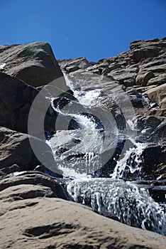 Waterfall of mountain Taillon. photo
