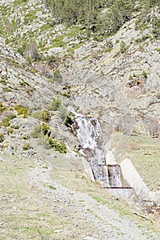 Waterfall on the mountains