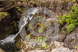Waterfall in mountains, Norway