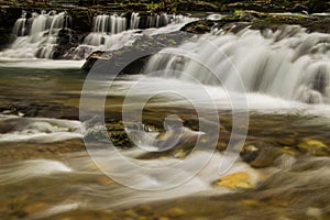 A Waterfall in the Mountains of Virginia, USA