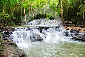 Waterfall in Namtok Samlan National Park