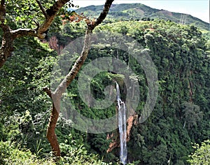 Waterfall in a National Park in Africa