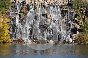 Waterfall, natural landscape