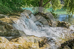 Waterfall in nature