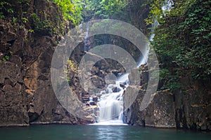 waterfall in nature on Namtok Phlio national park.
