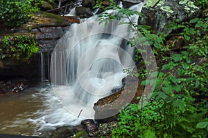 Waterfall near the Appalachian Trail in Dawsonville, Georgia