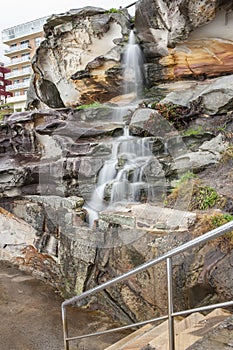 A waterfall near the Bondi Beach, Australia