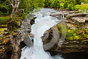 Waterfall near Geiranger fjord - Norway