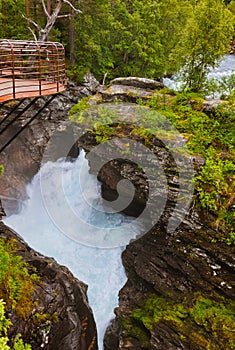 Waterfall near Geiranger fjord - Norway