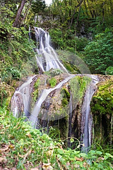 Waterfall near Gostilje river in Serbia