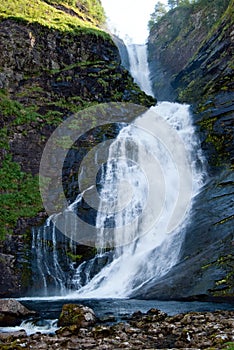 Waterfall near Moskog in Western Norway