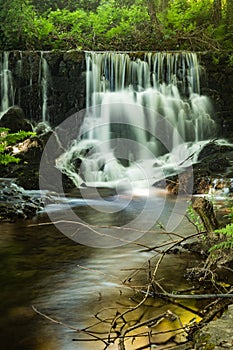 Waterfall near the river beach of Mamoa photo