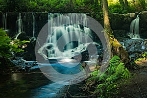 Waterfall near the river beach of Mamoa photo