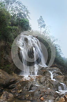 Waterfall near the Sapa town, Vietnam