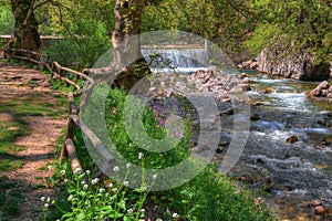 Waterfall near Trikala, Greece - spring picture