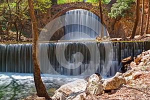 Waterfall near Trikala, Greece - spring picture