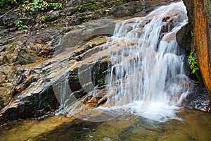 Waterfall near Wuyishan Mountain, Fujian province, China