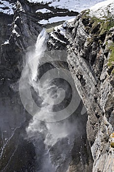 Waterfall in the Nervion river source, Spain