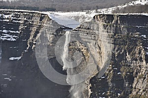 Waterfall in the Nervion river source, Spain