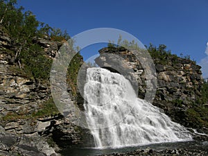 Waterfall in the north of Norway