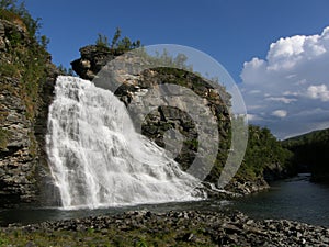 Waterfall in the north of Norway